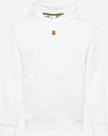 NIKE Athletic Sweatshirt in White: front