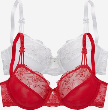 NUANCE Бюстгальтер в Красный: спереди
