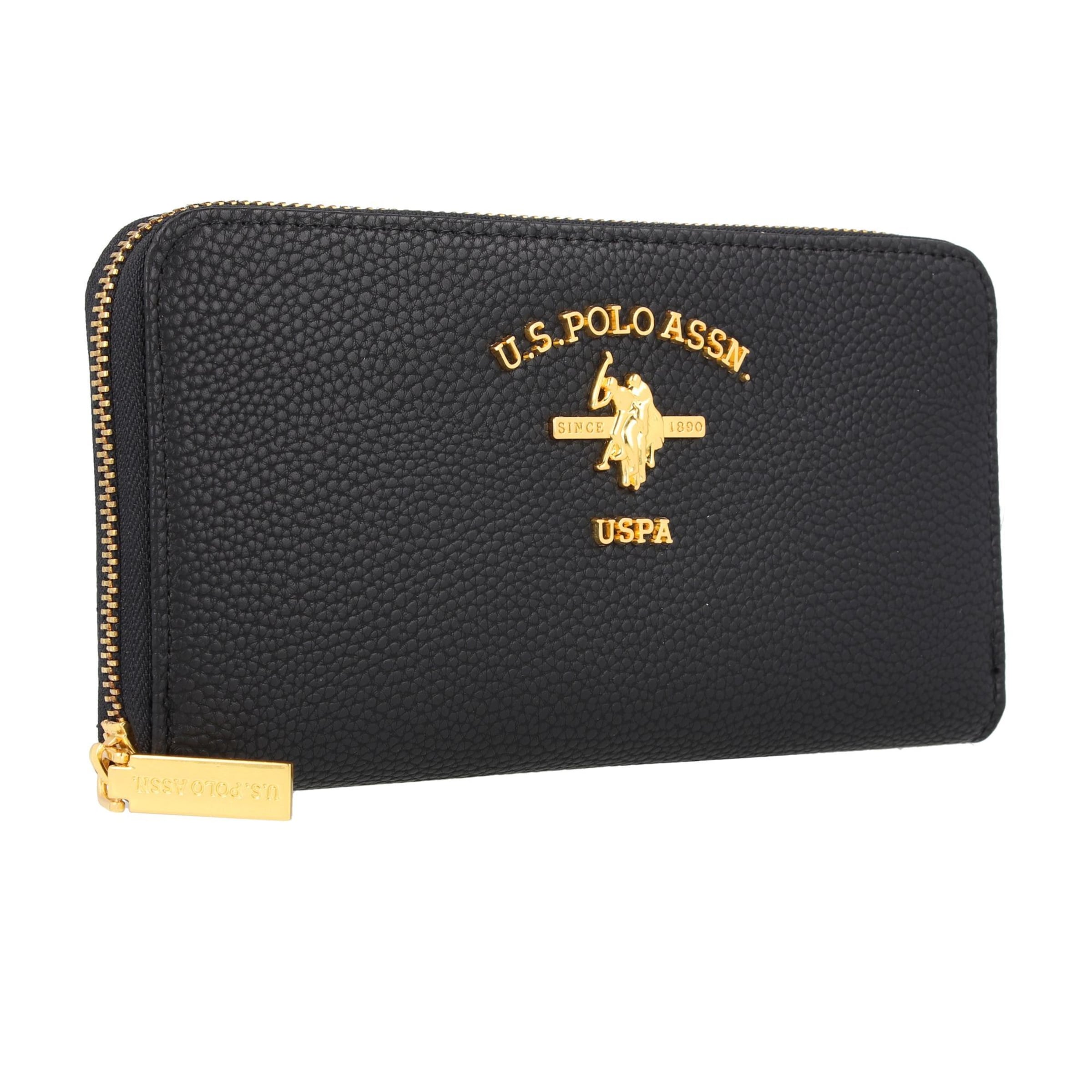 melns U.S. POLO ASSN. Naudas maks 'Stanford'