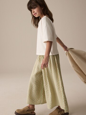 Wide Leg Pantalon Next en beige