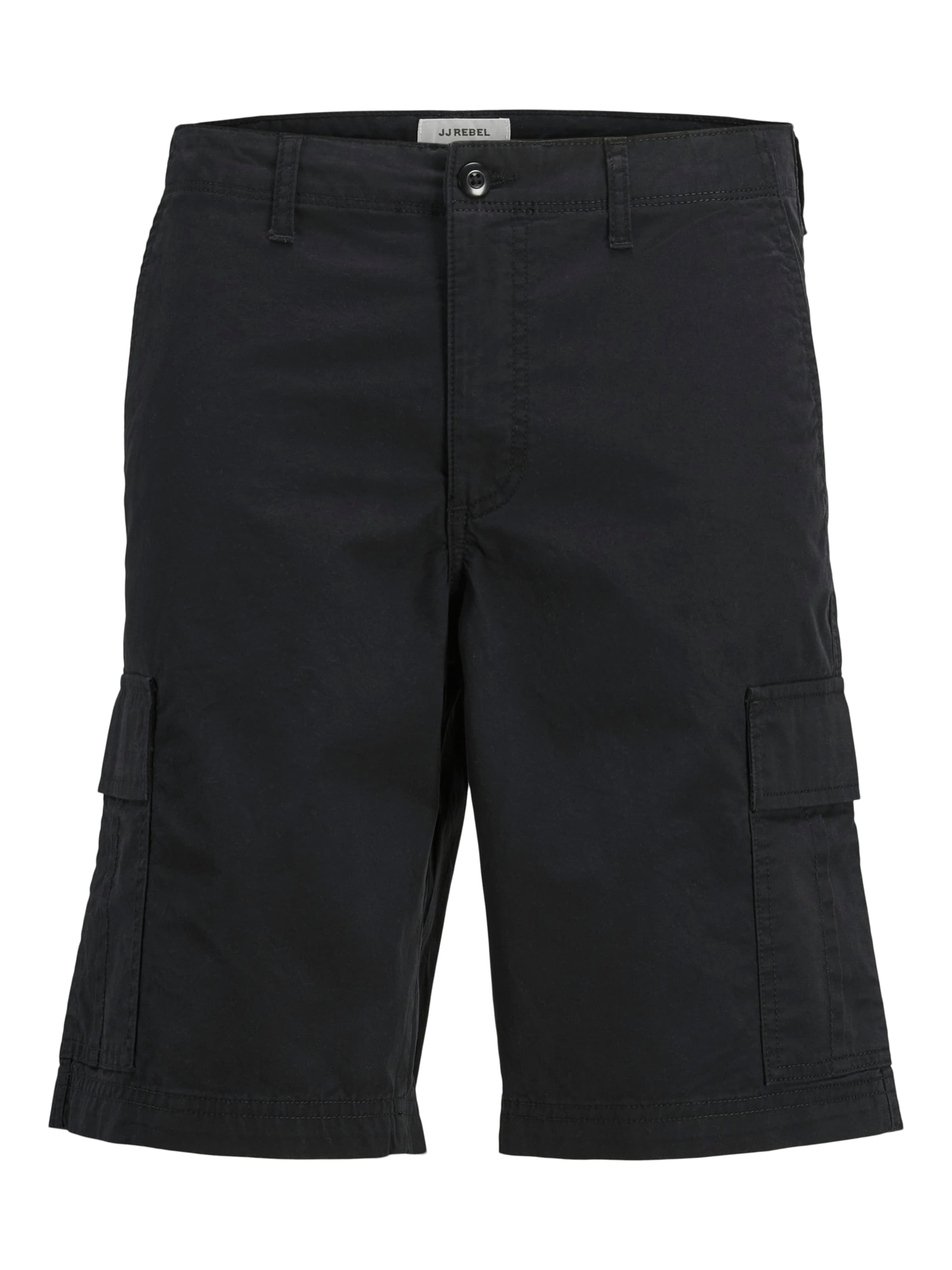 JJ Rebel Cargobyxa 'JREBCARLOS' i svart: framsida