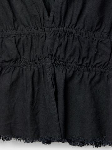 Pull&Bear Blusentop in Schwarz
