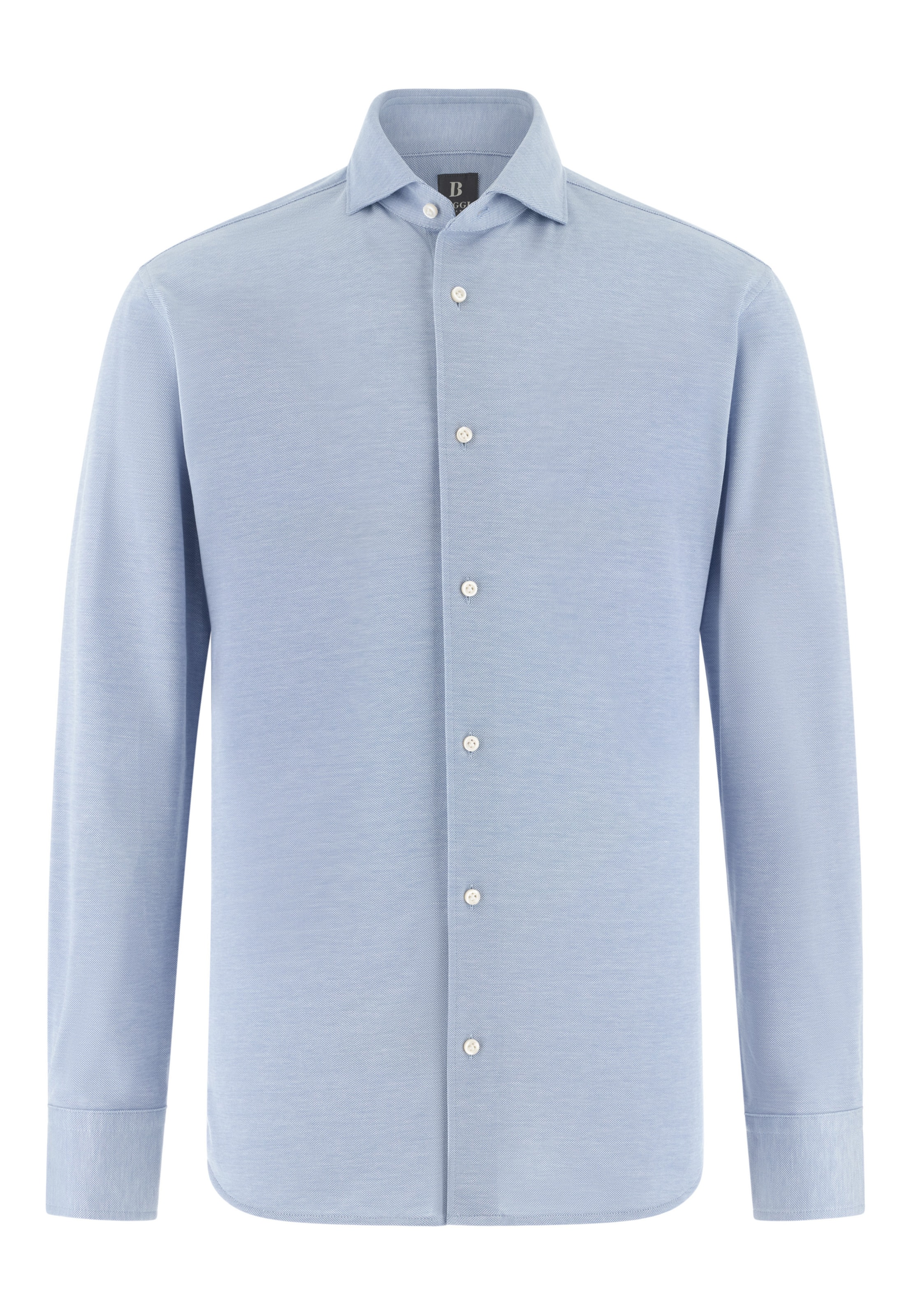 Boggi Milano Button Up Shirt in Blue: front