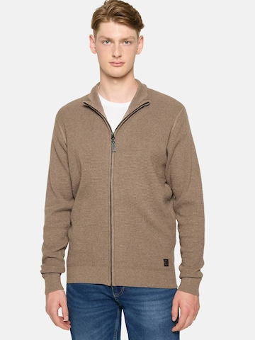 Signal Cardigan 'Connor' i brun: forside
