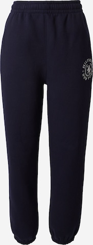 TOMMY HILFIGER Tapered Broek in Blauw: voorkant