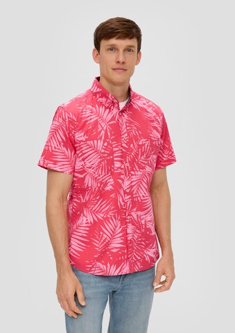 s.Oliver Slim fit Overhemd in Roze: voorkant