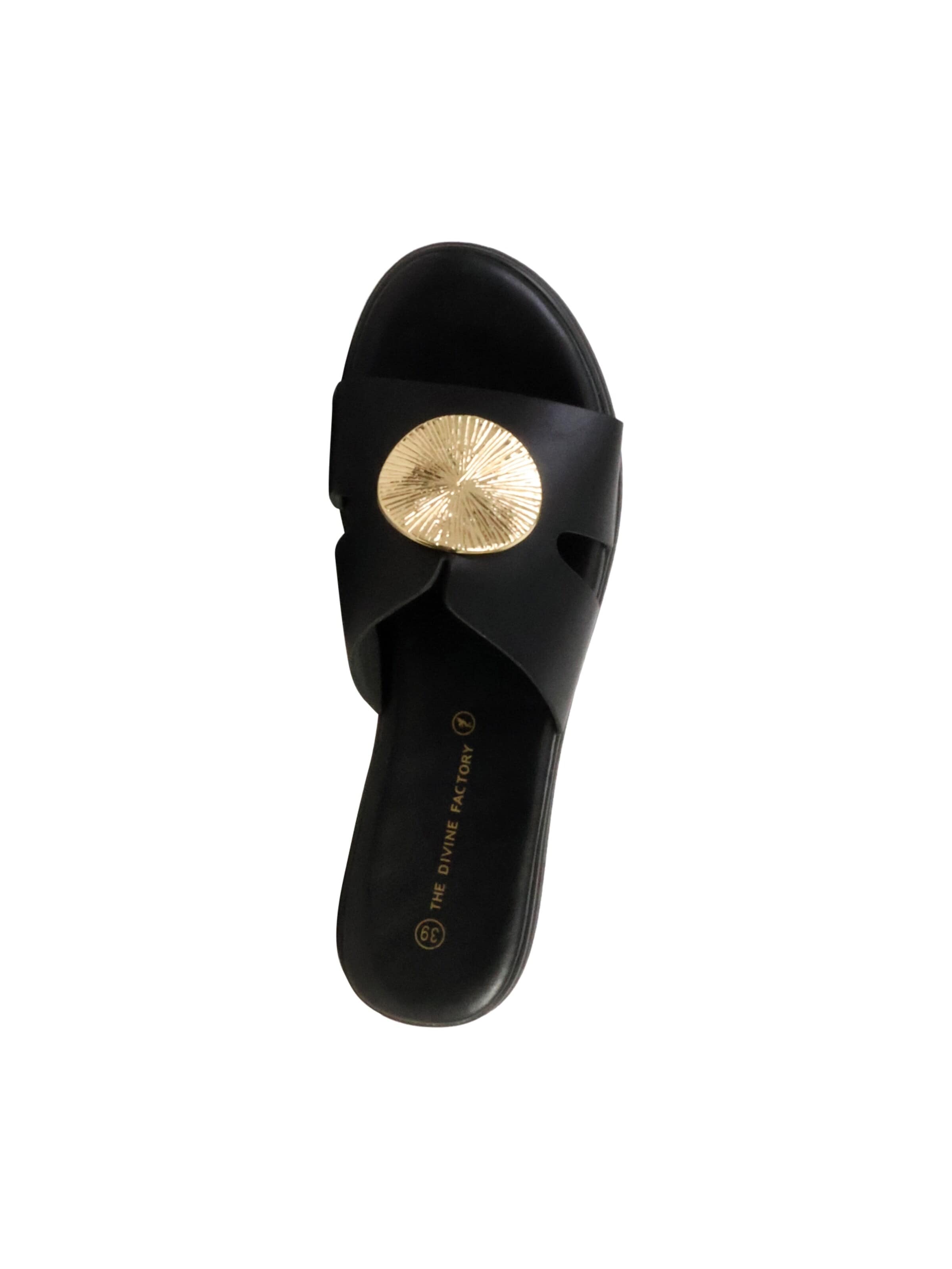 The Divine Factory Sandals in Black