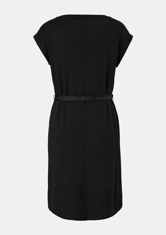 comma casual identity Kleid in Schwarz: Rückseite