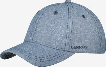 LERROS LERROS-Basecap aus Baumwolle und Leinen in Blau: Vorderseite