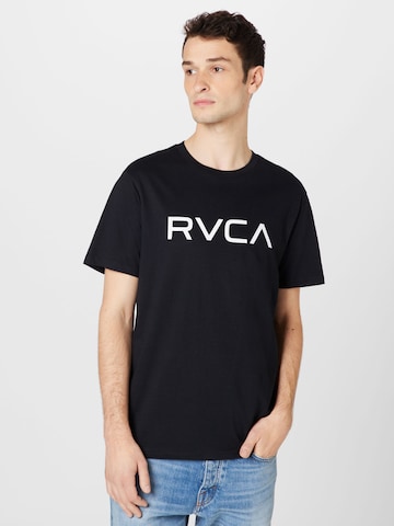 RVCA - Camiseta en negro: frente