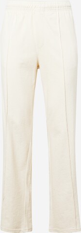 Loosefit Pantalon 'Ken' WEEKDAY en blanc : devant