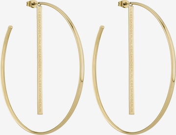 Boucles d'oreilles Liebeskind Berlin en or : devant