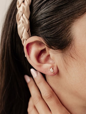 Hey Happiness - Pendientes 'Cheers Charm' en oro