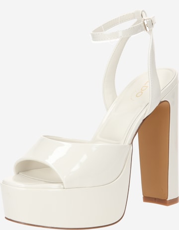 ALDO Strap Sandals 'ANEISSA' in White: front