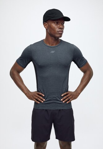 4F - Camisa funcionais 'FNK' em cinzento