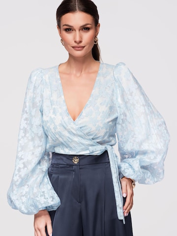 Ombre Blouse in Blauw