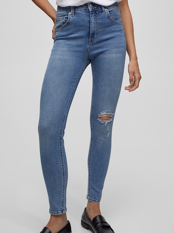 Pull&Bear Skinny Jeans in Blau