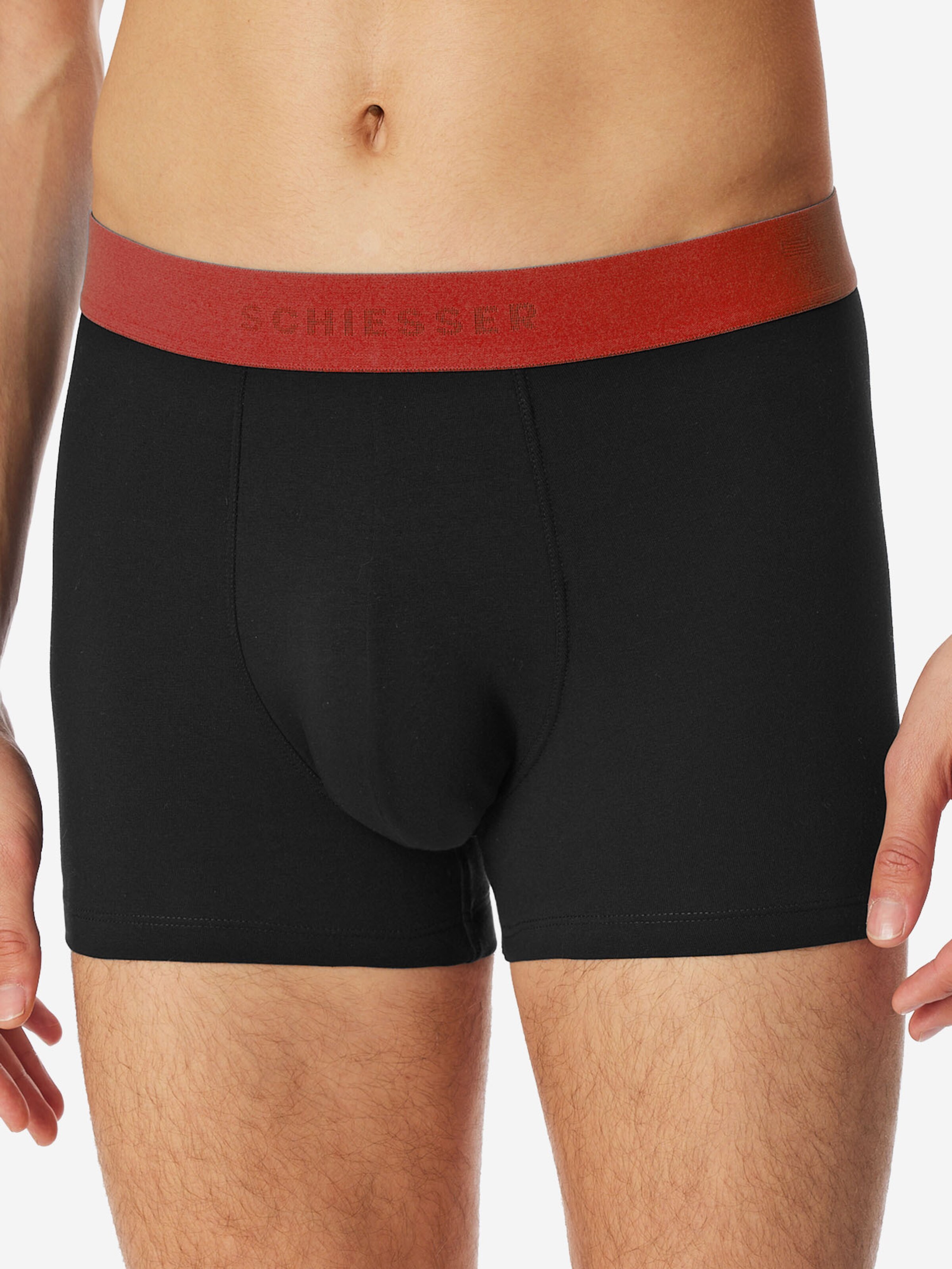 SCHIESSER Boxershorts '95/5 Organic Cotton'‌‌ in Schwarz