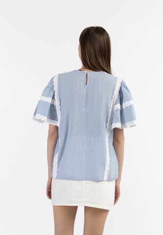 DreiMaster Vintage Bluse in Blau