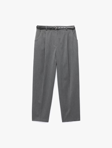 Koton Loose fit Trousers with creases in Grey: front