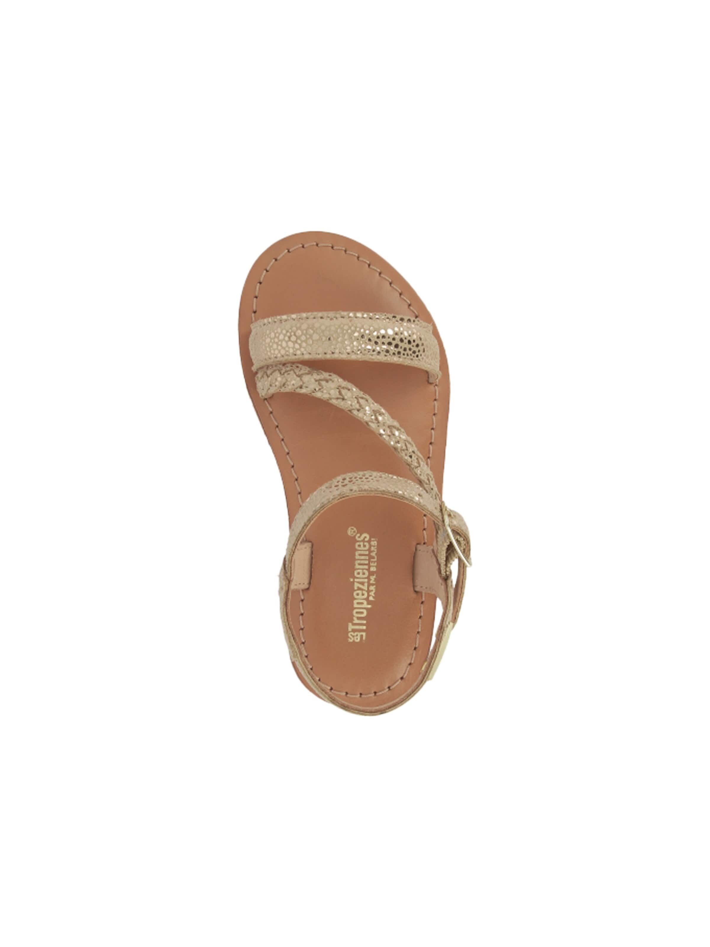 Les Tropéziennes Sandal 'Beluga-Ledersandalen für Kinder' in Grey