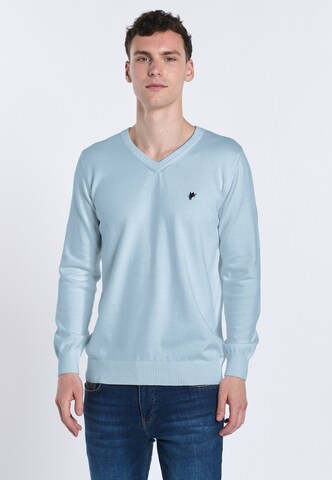 DENIM CULTURE Pullover 'TITO' in Blau: predná strana