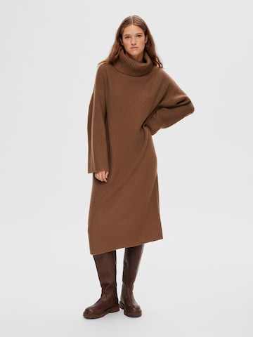 SELECTED FEMME Knit dress in Brown