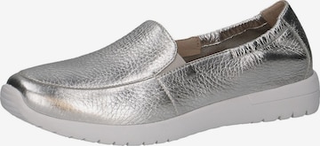 CAPRICE Classic Flats in Silver: front