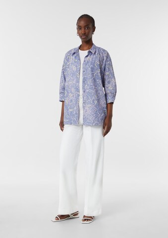 comma casual identity Bluse in Blau