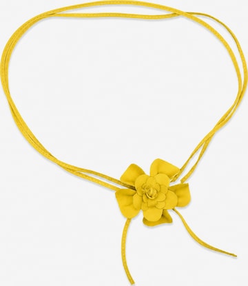 COLLEZIONE ALESSANDRO Belt 'Blüte' in Yellow: front
