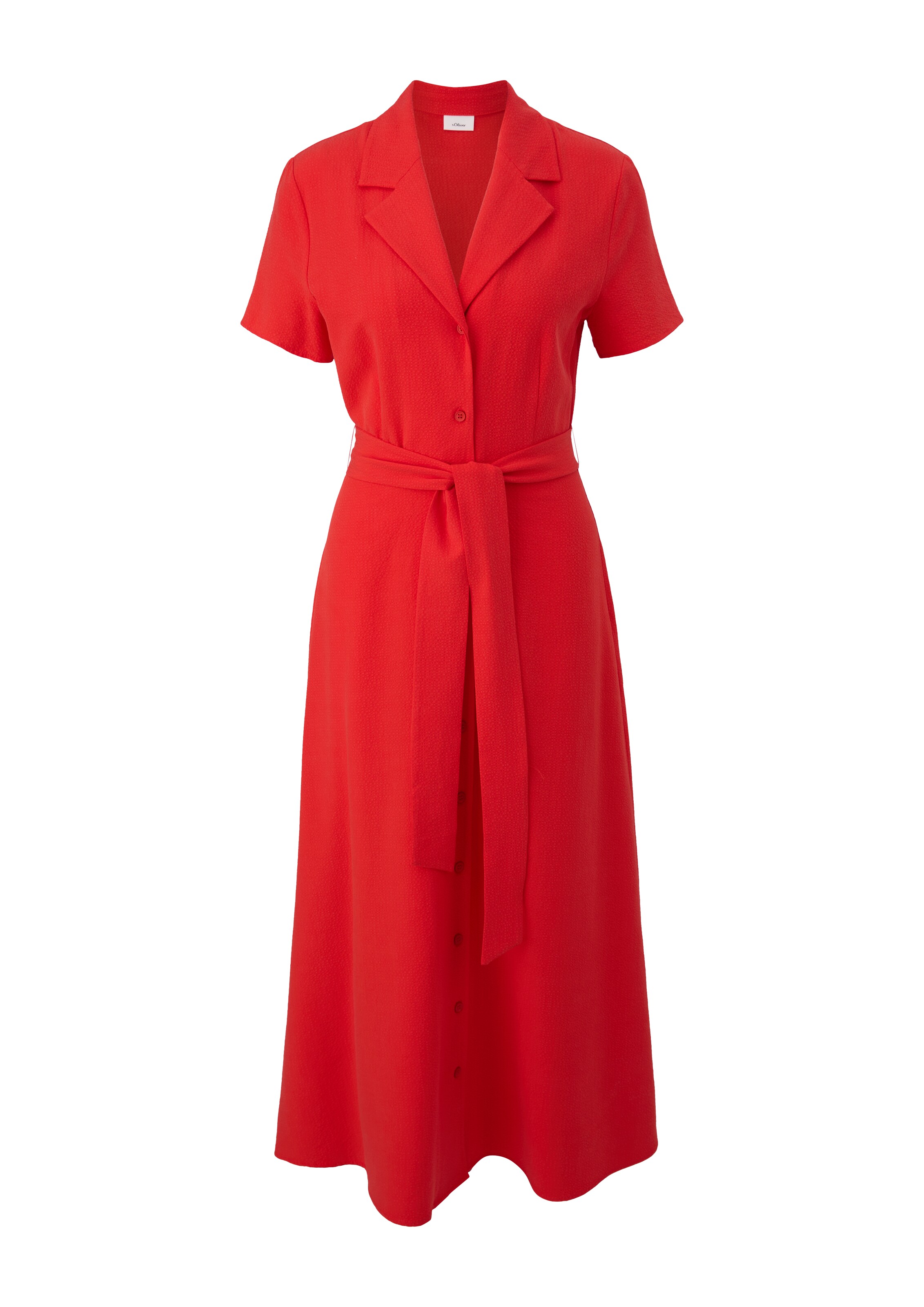 s.Oliver BLACK LABEL Blusenkleid in Rot: Vorderseite