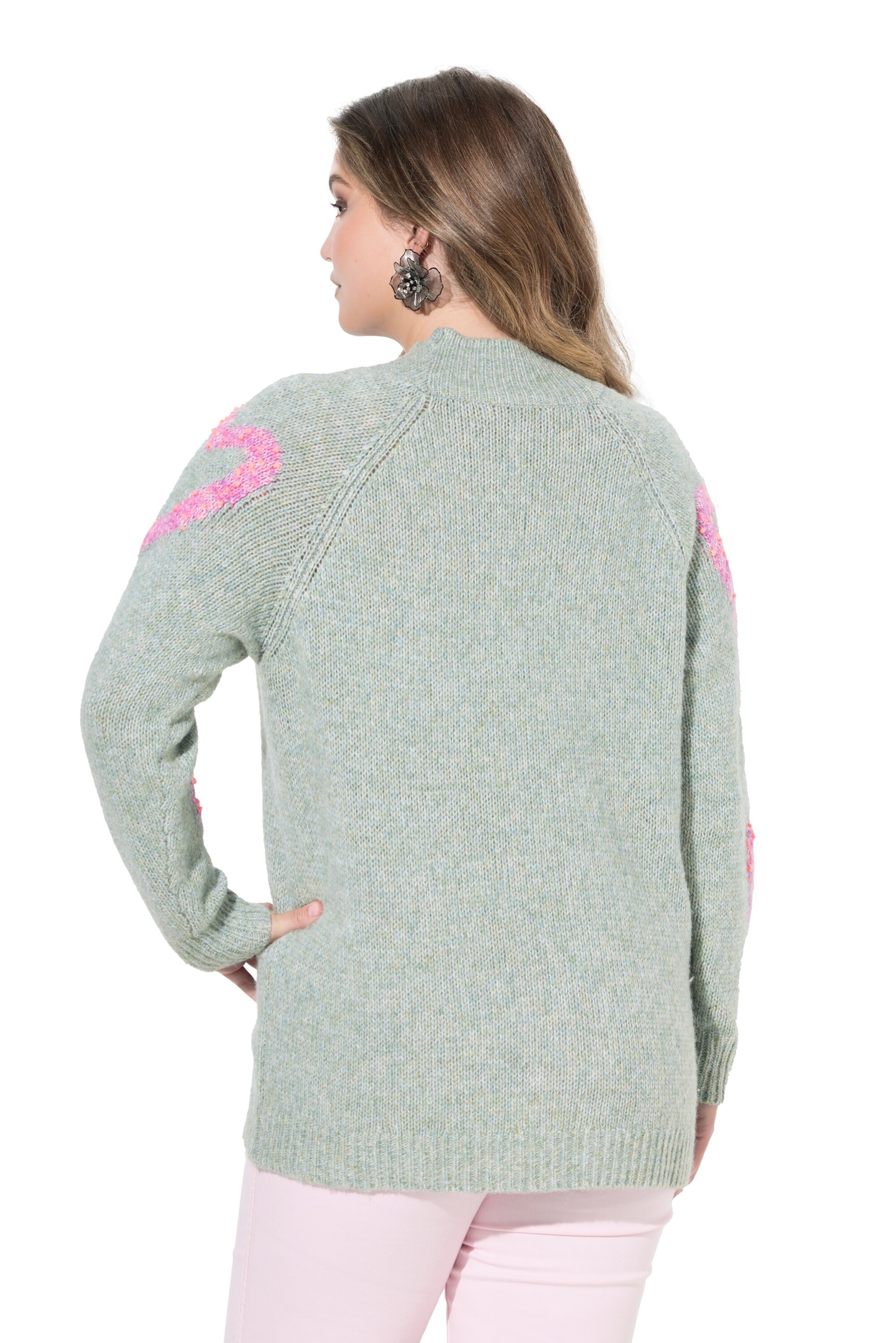 MIAMODA Sweater in Green