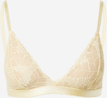 Underprotection Triangle Bra 'GINA' in Yellow: front