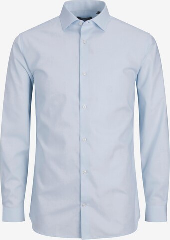 Coupe slim Chemise business 'Parker' JACK & JONES en bleu : devant