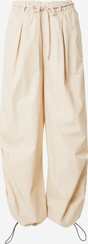 10Days Tapered Broek in Beige: voorkant