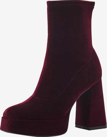 Bottines TAMARIS en rouge : devant