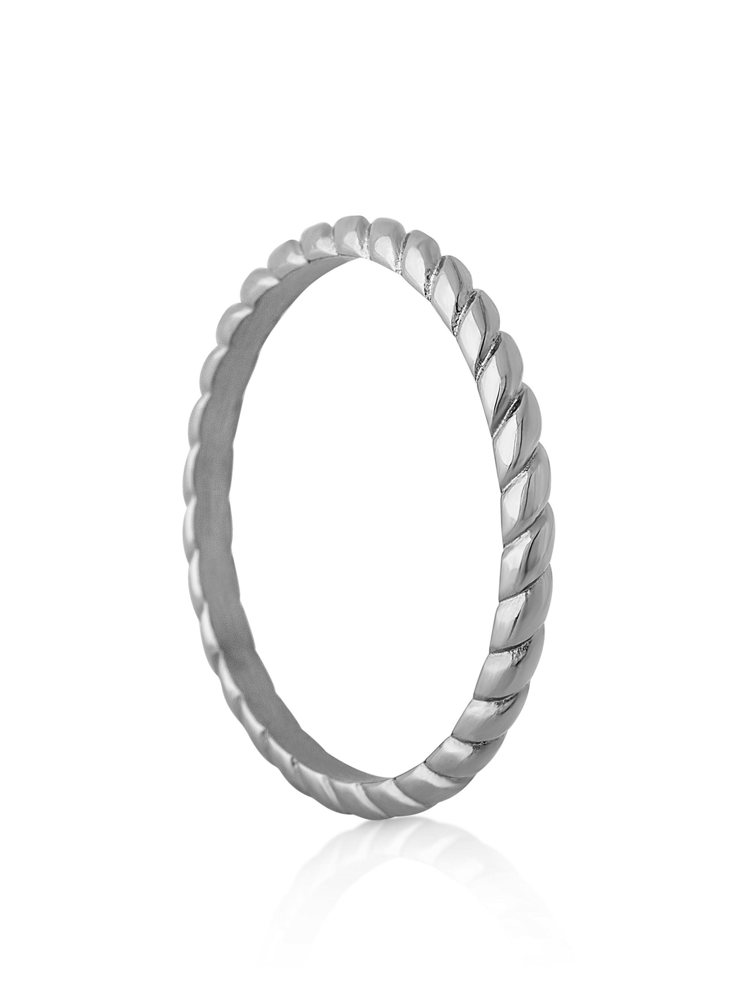 Akitsune Ring 'Euphoria' in Silver: front