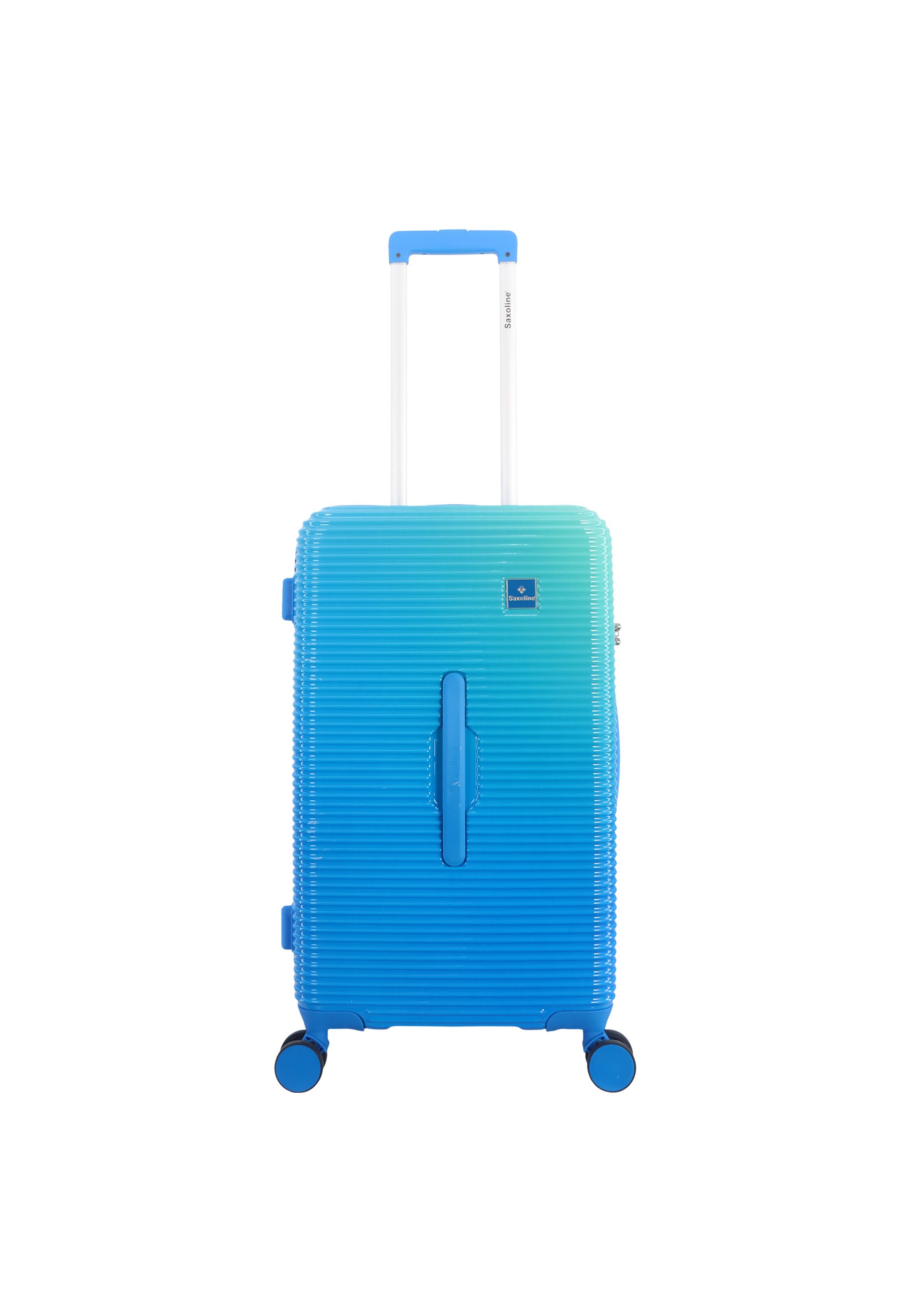 Saxoline Suitcase 'Twist Trunk' in Blue: front