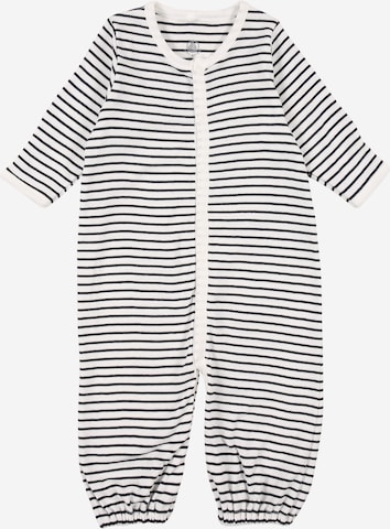 PETIT BATEAU Dungarees in White: front