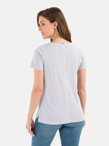 CAMEL ACTIVE T-Shirt aus Organic Cotton-Jersey in Lila