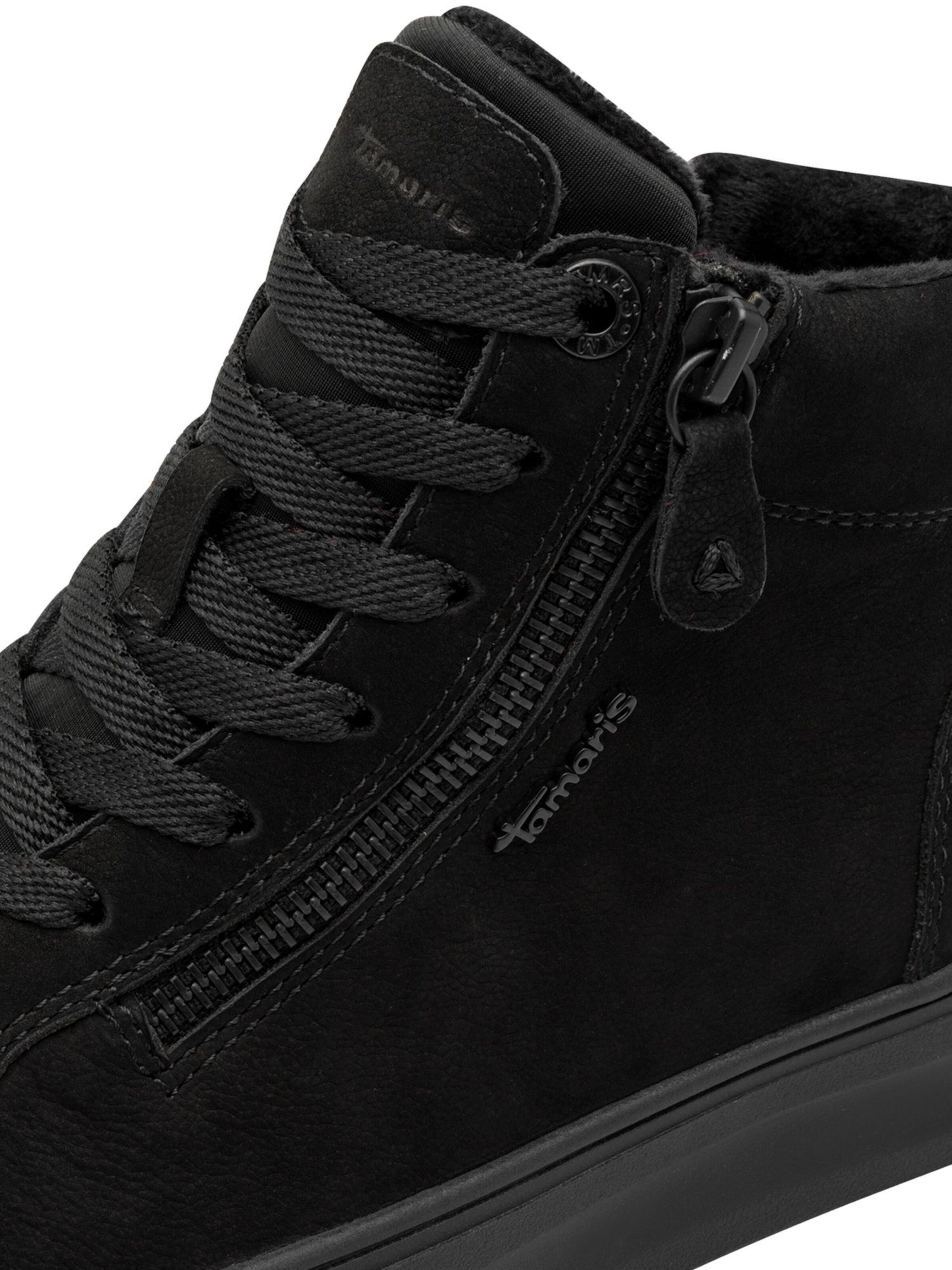 Baskets hautes Tamaris en noir