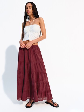 Jupe Bershka en rouge