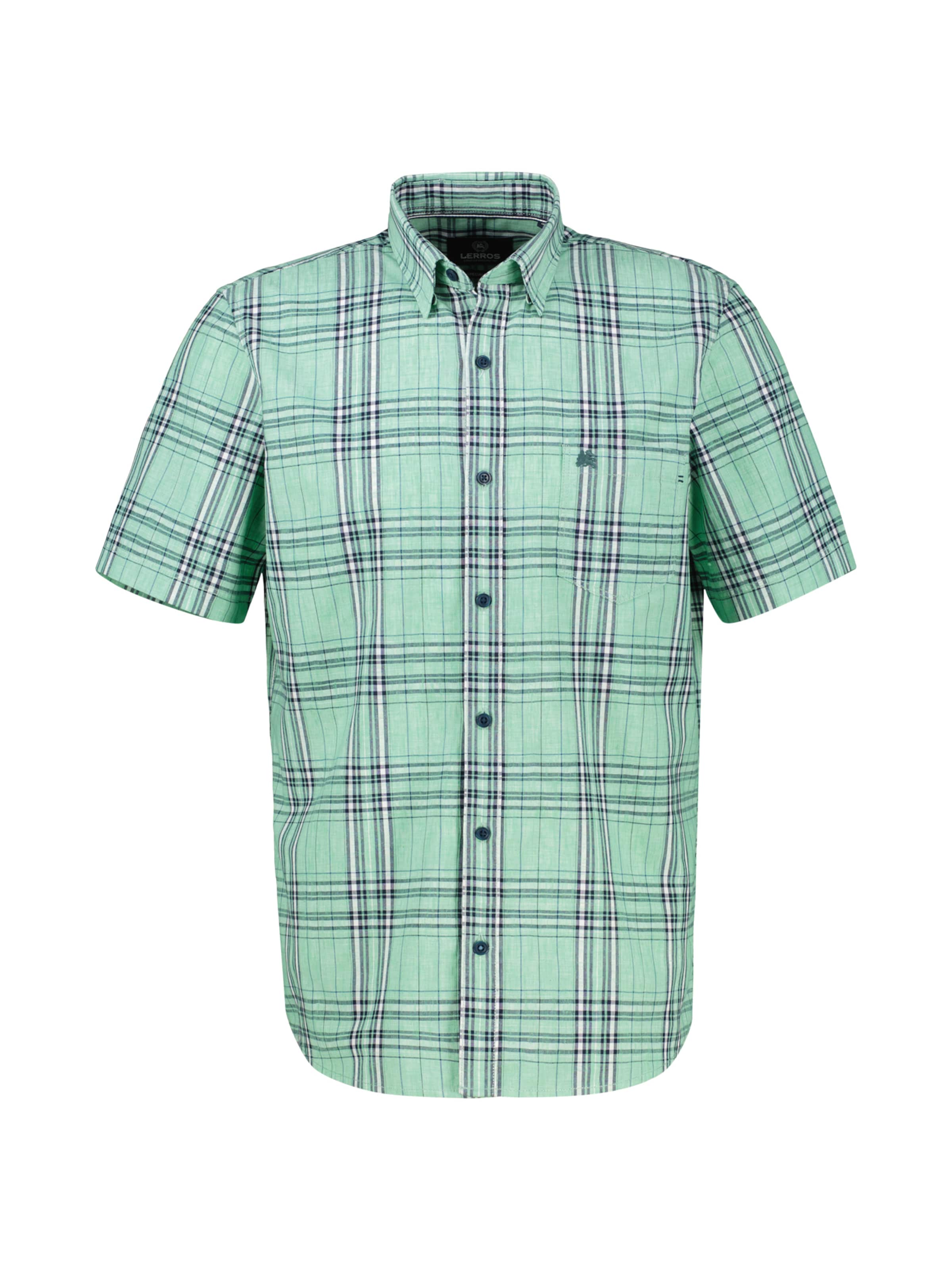 LERROS Regular fit Overhemd in Groen: voorkant