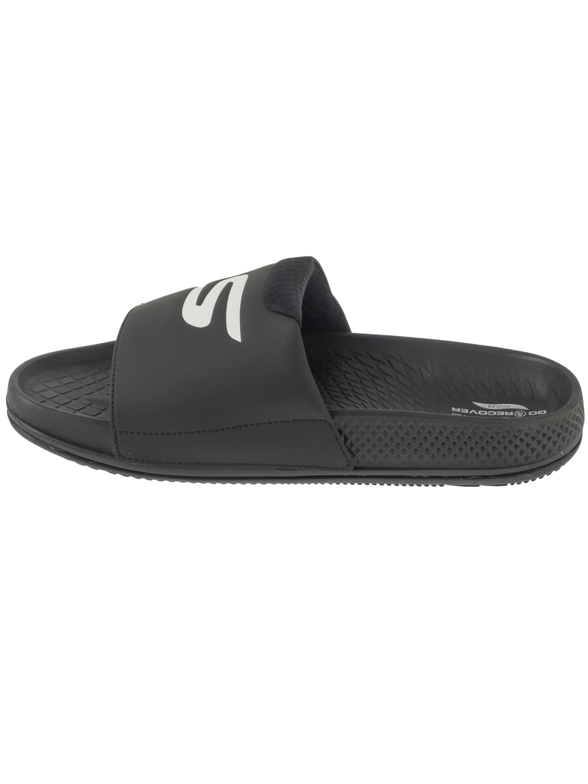 SKECHERS Strand-/badschoen 'Skechers Arch Fit Hyper Slide' in Zwart