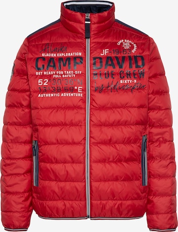 CAMP DAVID Between-Season Jacket in Red: front