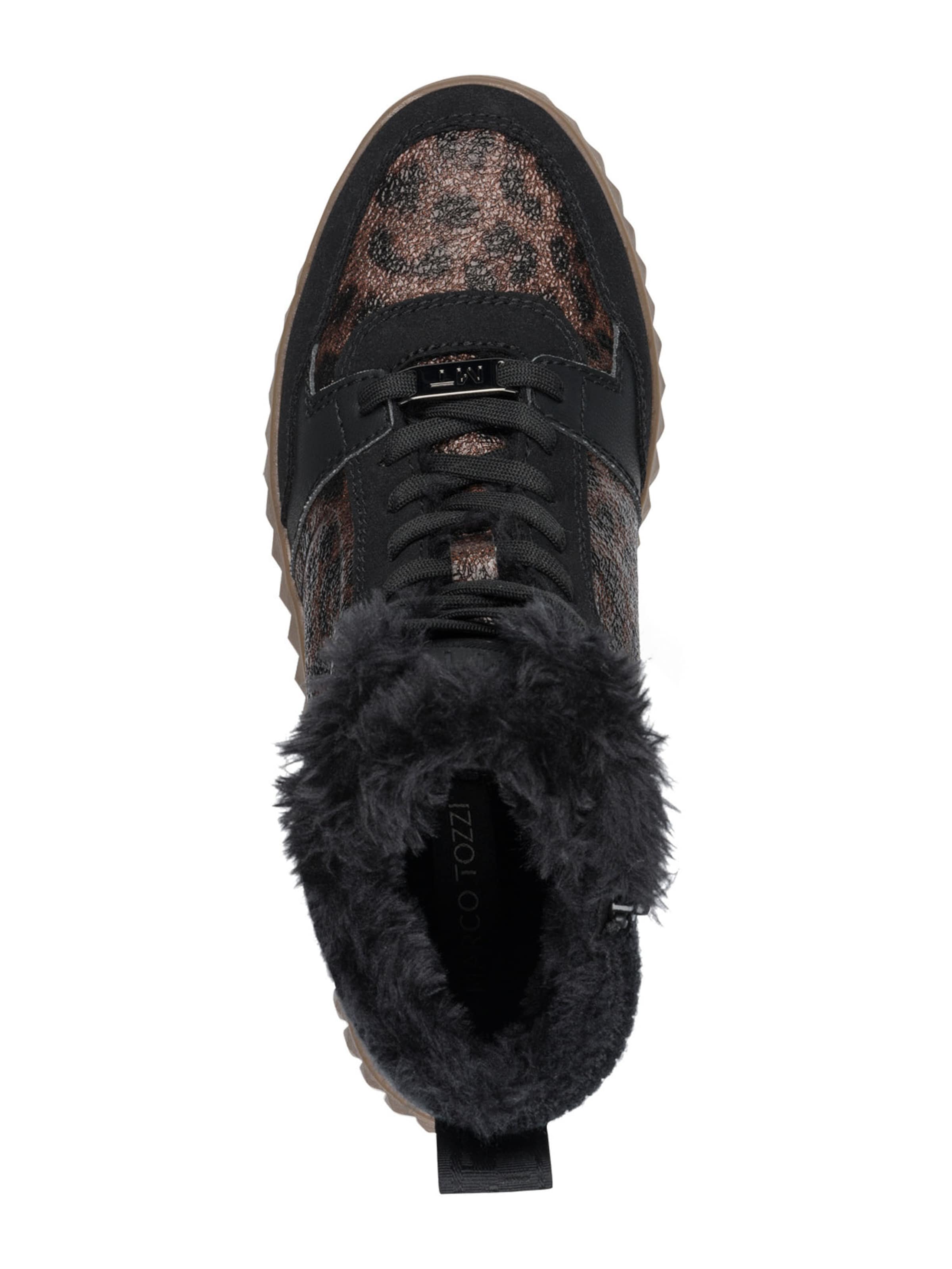 MARCO TOZZI Ботинки на шнуровке в Черный