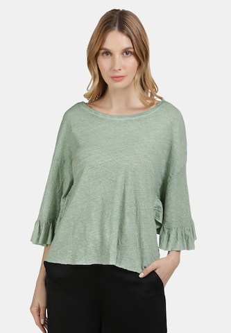 DreiMaster Vintage Blouse in Green: front