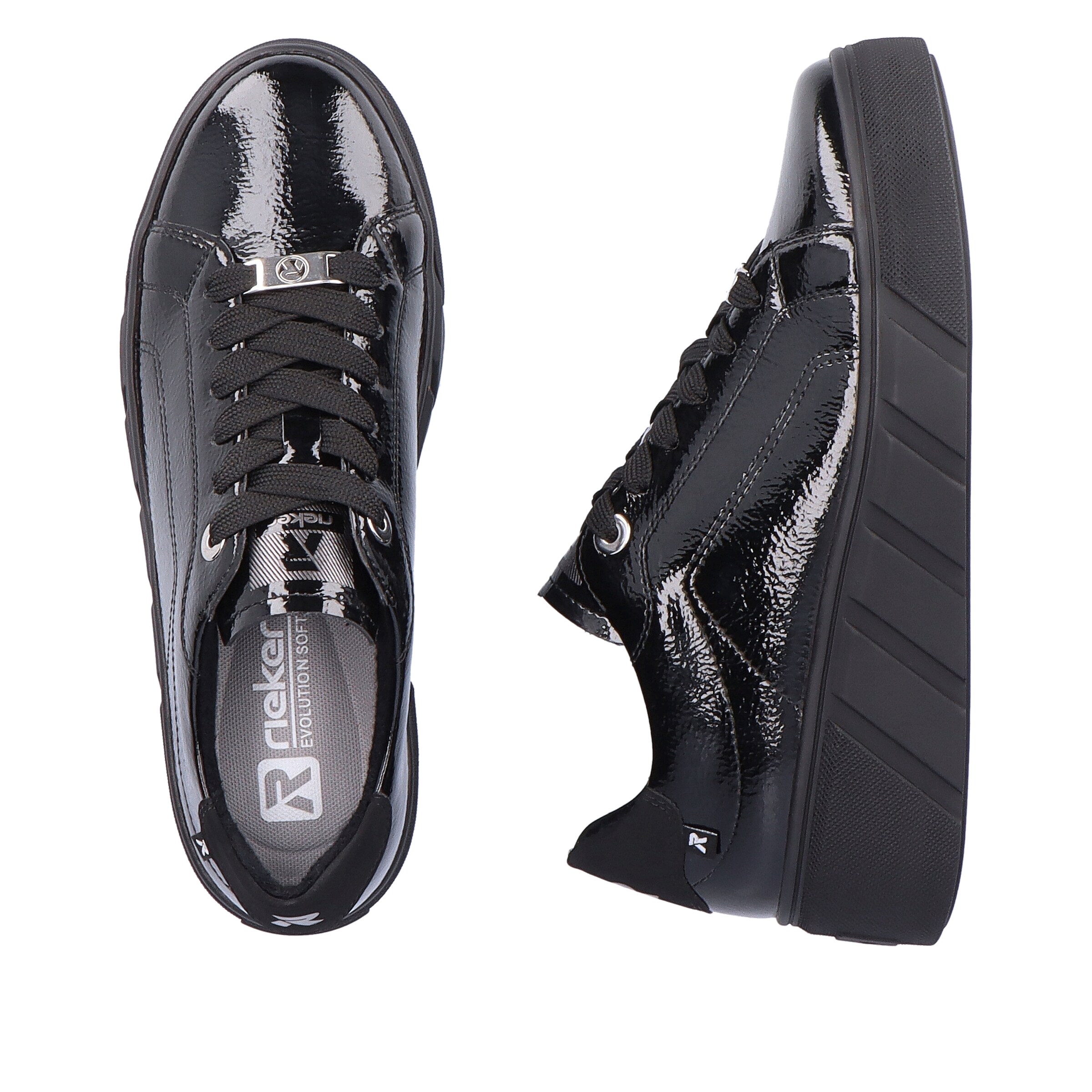 Rieker Sport Sneakers laag in Zwart