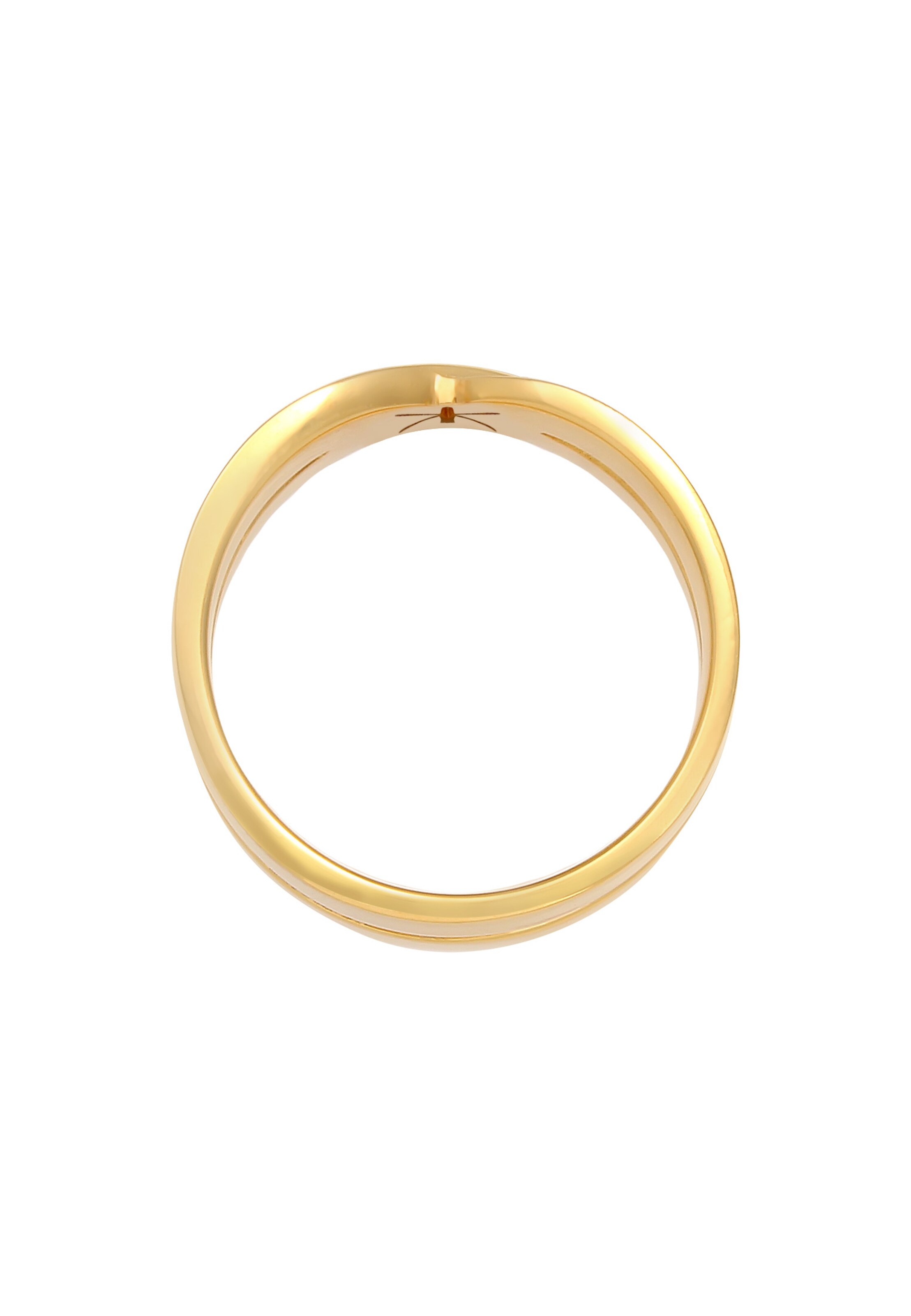 KUZZOI Ring Kreuz in Gold
