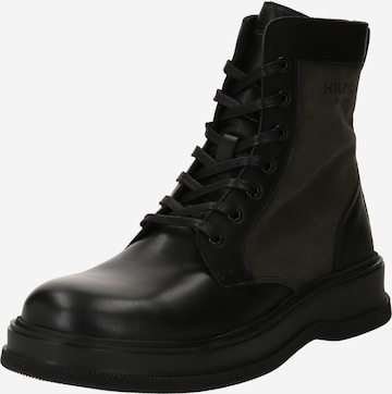 TOMMY HILFIGER Veterboots in Zwart: voorkant